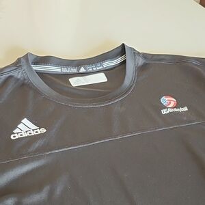 Men's Adidas Black USA Volleyball Jersey